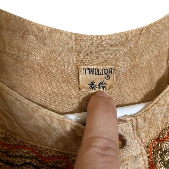 Twilion Floral Embroidered Bohemian Maxi Dress Multicolor Size 11 - Picture 11 of 12